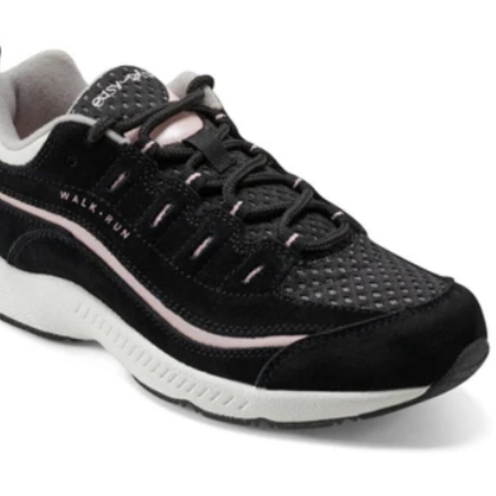 Easy Spirit/Romy Walking Shoe/Black/Peach Mesh/Size 7M